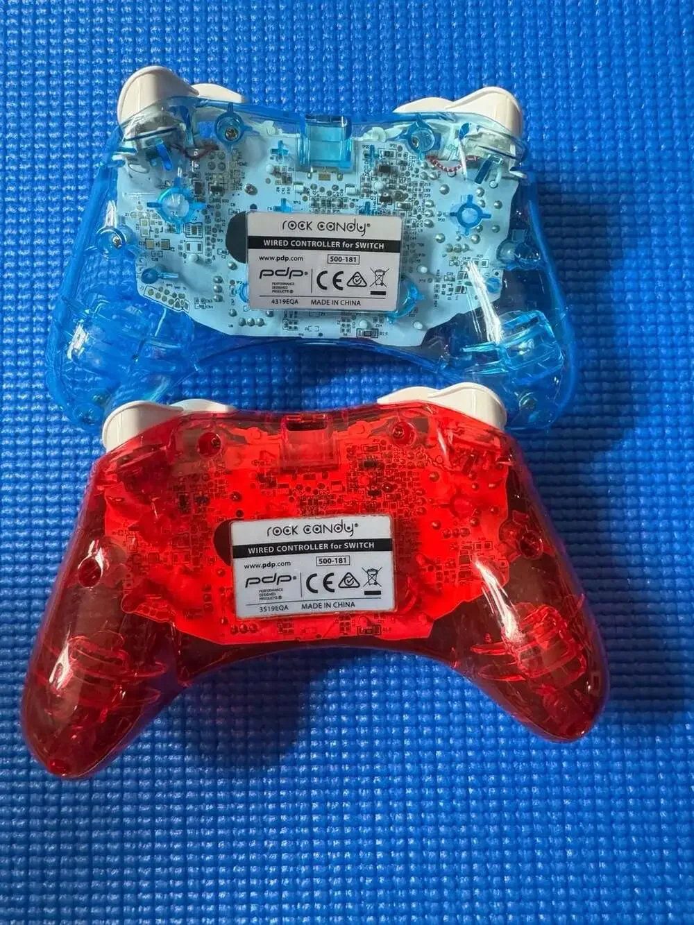 PDP Rock Candy Wired Controller for Nintendo Switch - Blue and Red Set of 2